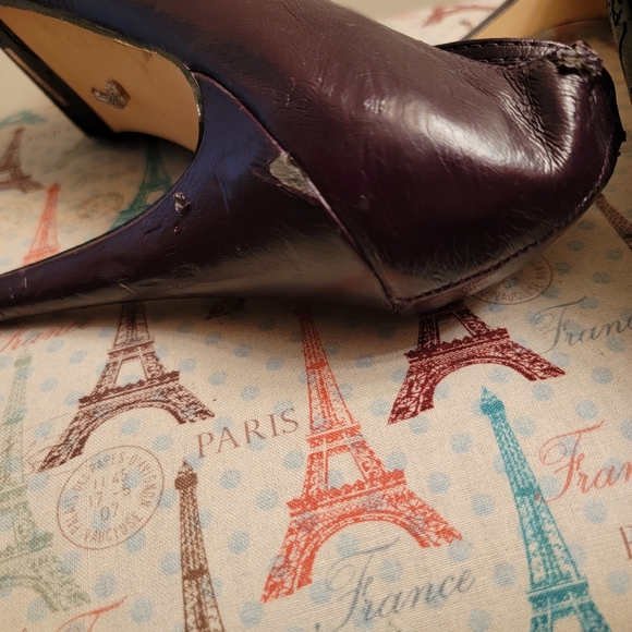 Purple heels with a rose design - Picture 4 of 12